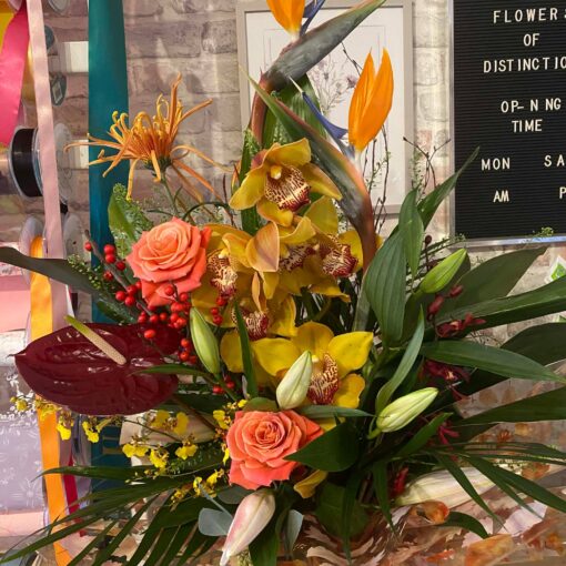 Exotic flower arrangements